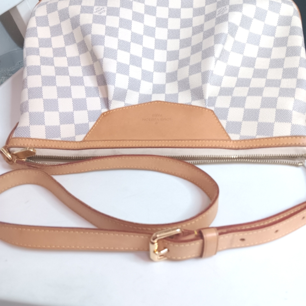 👜✨ Louis Vuitton Siracusa MM Damier Azur Crossbody & Shoulder Bag – EUC 🤍🌸 - Picture 17 of 17